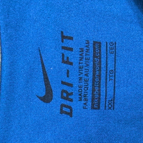 Duke Basketball Nike T-shirt, Dry Fit, Blue Short Sleeves, University, Men's XXL - Picture 8 of 8